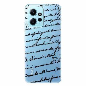 Odolné silikonové pouzdro iSaprio - Handwriting 01 - black - Xiaomi Redmi Note 12 5G obraz