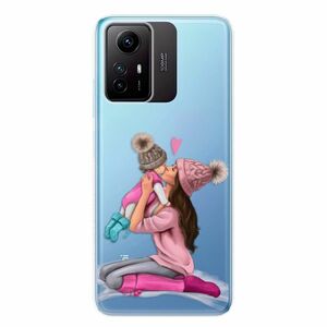 Odolné silikonové pouzdro iSaprio - Kissing Mom - Brunette and Girl - Xiaomi Redmi Note 12S obraz