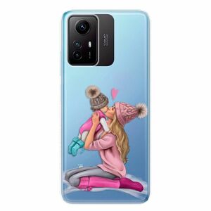 Odolné silikonové pouzdro iSaprio - Kissing Mom - Blond and Girl - Xiaomi Redmi Note 12S obraz