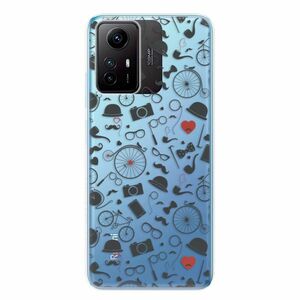 Odolné silikonové pouzdro iSaprio - Vintage Pattern 01 - black - Xiaomi Redmi Note 12S obraz