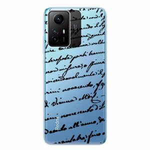 Odolné silikonové pouzdro iSaprio - Handwriting 01 - black - Xiaomi Redmi Note 12S obraz