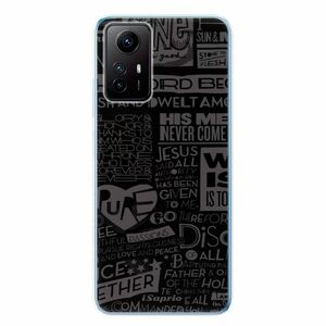 Odolné silikonové pouzdro iSaprio - Text 01 - Xiaomi Redmi Note 12S obraz