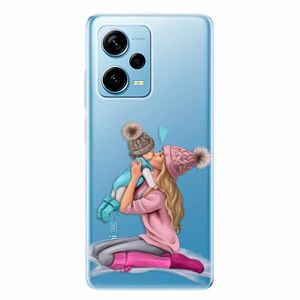 Odolné silikonové pouzdro iSaprio - Kissing Mom - Blond and Boy - Xiaomi Redmi Note 12 Pro 5G / Poco X5 Pro 5G obraz