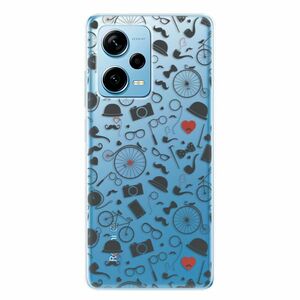 Odolné silikonové pouzdro iSaprio - Vintage Pattern 01 - black - Xiaomi Redmi Note 12 Pro 5G / Poco X5 Pro 5G obraz