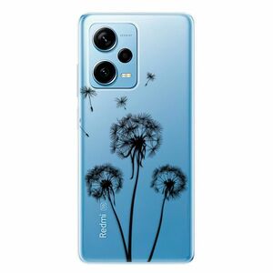 Odolné silikonové pouzdro iSaprio - Three Dandelions - black - Xiaomi Redmi Note 12 Pro 5G / Poco X5 Pro 5G obraz