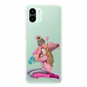 Odolné silikonové pouzdro iSaprio - Kissing Mom - Blond and Girl - Xiaomi Redmi A1 / A2 obraz