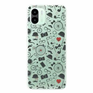 Odolné silikonové pouzdro iSaprio - Vintage Pattern 01 - black - Xiaomi Redmi A1 / A2 obraz