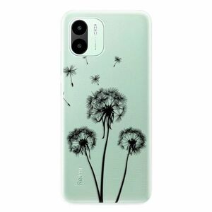 Odolné silikonové pouzdro iSaprio - Three Dandelions - black - Xiaomi Redmi A1 / A2 obraz