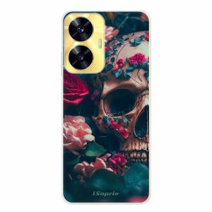 Odolné silikonové pouzdro iSaprio - Skull in Roses - Realme C55 obraz