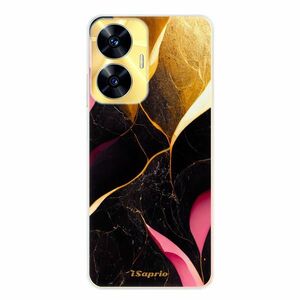 Odolné silikonové pouzdro iSaprio - Gold Pink Marble - Realme C55 obraz