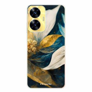 Odolné silikonové pouzdro iSaprio - Gold Petals - Realme C55 obraz