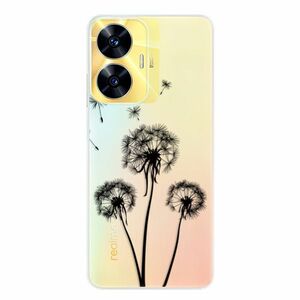 Odolné silikonové pouzdro iSaprio - Three Dandelions - black - Realme C55 obraz