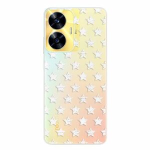 Odolné silikonové pouzdro iSaprio - Stars Pattern - white - Realme C55 obraz