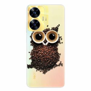 Odolné silikonové pouzdro iSaprio - Owl And Coffee - Realme C55 obraz