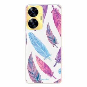 Odolné silikonové pouzdro iSaprio - Feather Pattern 10 - Realme C55 obraz