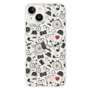 Odolné silikonové pouzdro iSaprio - Vintage Pattern 01 - black - iPhone 15 obraz