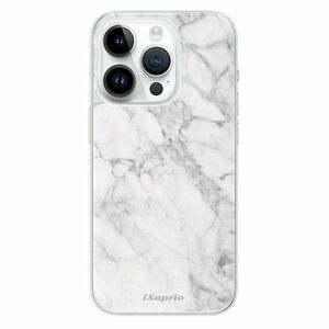 Odolné silikonové pouzdro iSaprio - SilverMarble 14 - iPhone 15 Pro obraz