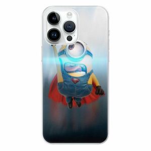 Odolné silikonové pouzdro iSaprio - Mimons Superman 02 - iPhone 15 Pro Max obraz