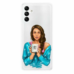 Odolné silikonové pouzdro iSaprio - Coffe Now - Brunette - Samsung Galaxy A04s obraz