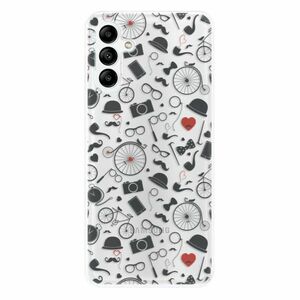 Odolné silikonové pouzdro iSaprio - Vintage Pattern 01 - black - Samsung Galaxy A04s obraz