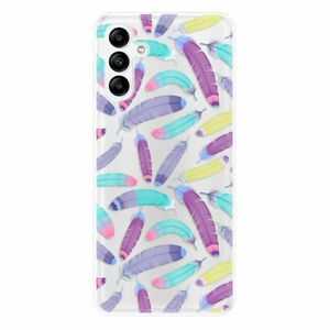 Odolné silikonové pouzdro iSaprio - Feather Pattern 01 - Samsung Galaxy A04s obraz