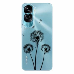 Odolné silikonové pouzdro iSaprio - Three Dandelions - black - Honor 90 Lite 5G obraz