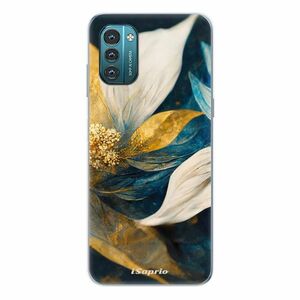 Odolné silikonové pouzdro iSaprio - Gold Petals - Nokia G11 / G21 obraz