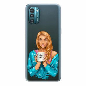 Odolné silikonové pouzdro iSaprio - Coffe Now - Redhead - Nokia G11 / G21 obraz