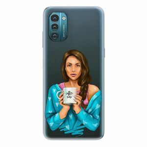 Odolné silikonové pouzdro iSaprio - Coffe Now - Brunette - Nokia G11 / G21 obraz