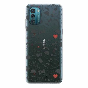 Odolné silikonové pouzdro iSaprio - Vintage Pattern 01 - black - Nokia G11 / G21 obraz