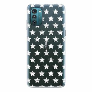 Odolné silikonové pouzdro iSaprio - Stars Pattern - white - Nokia G11 / G21 obraz