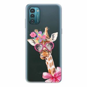 Odolné silikonové pouzdro iSaprio - Lady Giraffe - Nokia G11 / G21 obraz