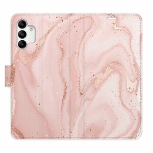 Flipové pouzdro iSaprio - RoseGold Marble - Samsung Galaxy A04s obraz