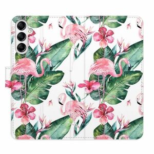 Flipové pouzdro iSaprio - Flamingos Pattern - Samsung Galaxy A14 / A14 5G obraz