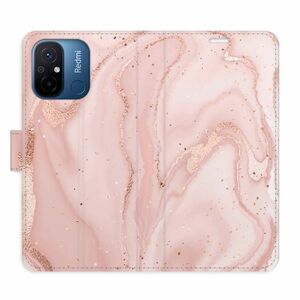 Flipové pouzdro iSaprio - RoseGold Marble - Xiaomi Redmi 12C obraz