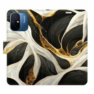 Flipové pouzdro iSaprio - BlackGold Marble - Xiaomi Redmi 12C obraz