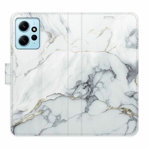 Flipové pouzdro iSaprio - SilverMarble 15 - Xiaomi Redmi Note 12 5G obraz