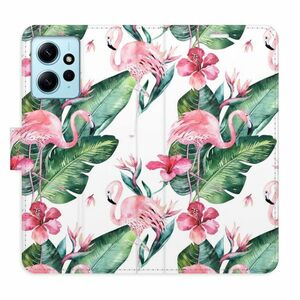 Flipové pouzdro iSaprio - Flamingos Pattern - Xiaomi Redmi Note 12 5G obraz