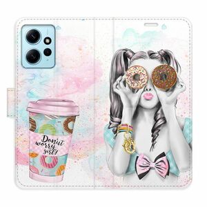 Flipové pouzdro iSaprio - Donut Worry Girl - Xiaomi Redmi Note 12 5G obraz