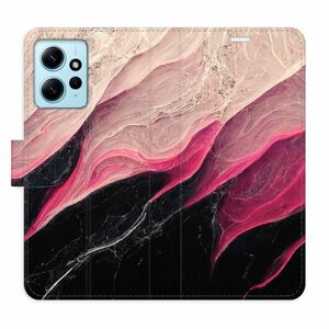 Flipové pouzdro iSaprio - BlackPink Marble - Xiaomi Redmi Note 12 5G obraz