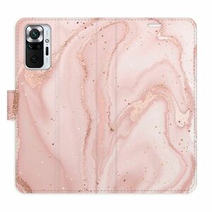 Flipové pouzdro iSaprio - RoseGold Marble - Xiaomi Redmi Note 10 Pro obraz