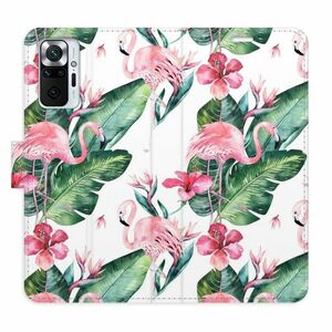 Flipové pouzdro iSaprio - Flamingos Pattern - Xiaomi Redmi Note 10 Pro obraz