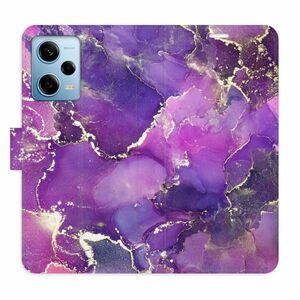 Flipové pouzdro iSaprio - Purple Marble - Xiaomi Redmi Note 12 Pro 5G / Poco X5 Pro 5G obraz