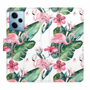 Flipové pouzdro iSaprio - Flamingos Pattern - Xiaomi Redmi Note 12 Pro 5G / Poco X5 Pro 5G obraz