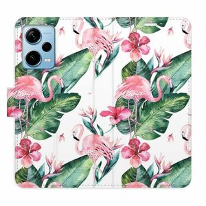 Flipové pouzdro iSaprio - Flamingos Pattern - Xiaomi Redmi Note 12 Pro+ 5G obraz