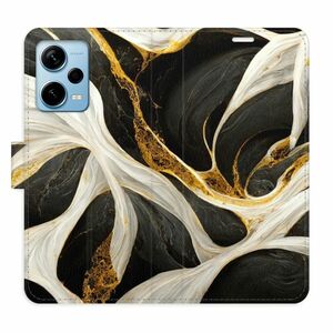 Flipové pouzdro iSaprio - BlackGold Marble - Xiaomi Redmi Note 12 Pro+ 5G obraz