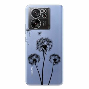 Odolné silikonové pouzdro iSaprio - Three Dandelions - black - Xiaomi 13T / 13T Pro obraz