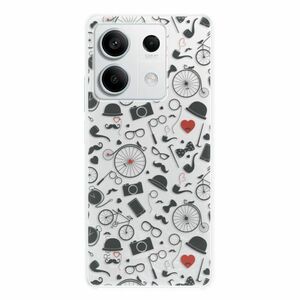 Odolné silikonové pouzdro iSaprio - Vintage Pattern 01 - black - Xiaomi Redmi Note 13 5G obraz