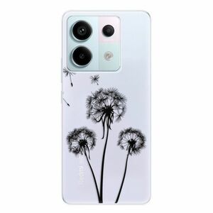 Odolné silikonové pouzdro iSaprio - Three Dandelions - black - Xiaomi Redmi Note 13 Pro 5G / Poco X6 5G obraz