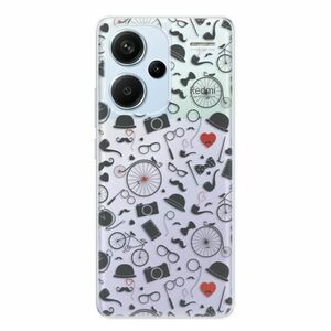 Odolné silikonové pouzdro iSaprio - Vintage Pattern 01 - black - Xiaomi Redmi Note 13 Pro obraz